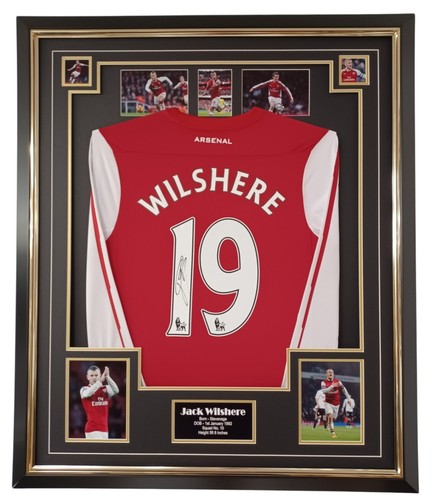 Framed jack wilshere signed - framed,